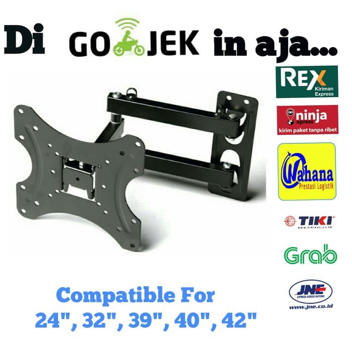 Promo Bracket Lengan LED TV 32 - 42 inch termurah Murah Banget