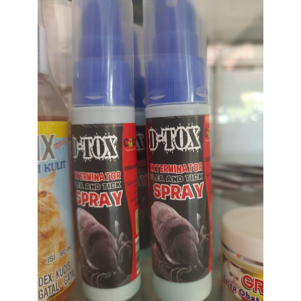 D Tox Spray Obat Anti Kutu Kucing Anjing 30ml Shopee Indonesia