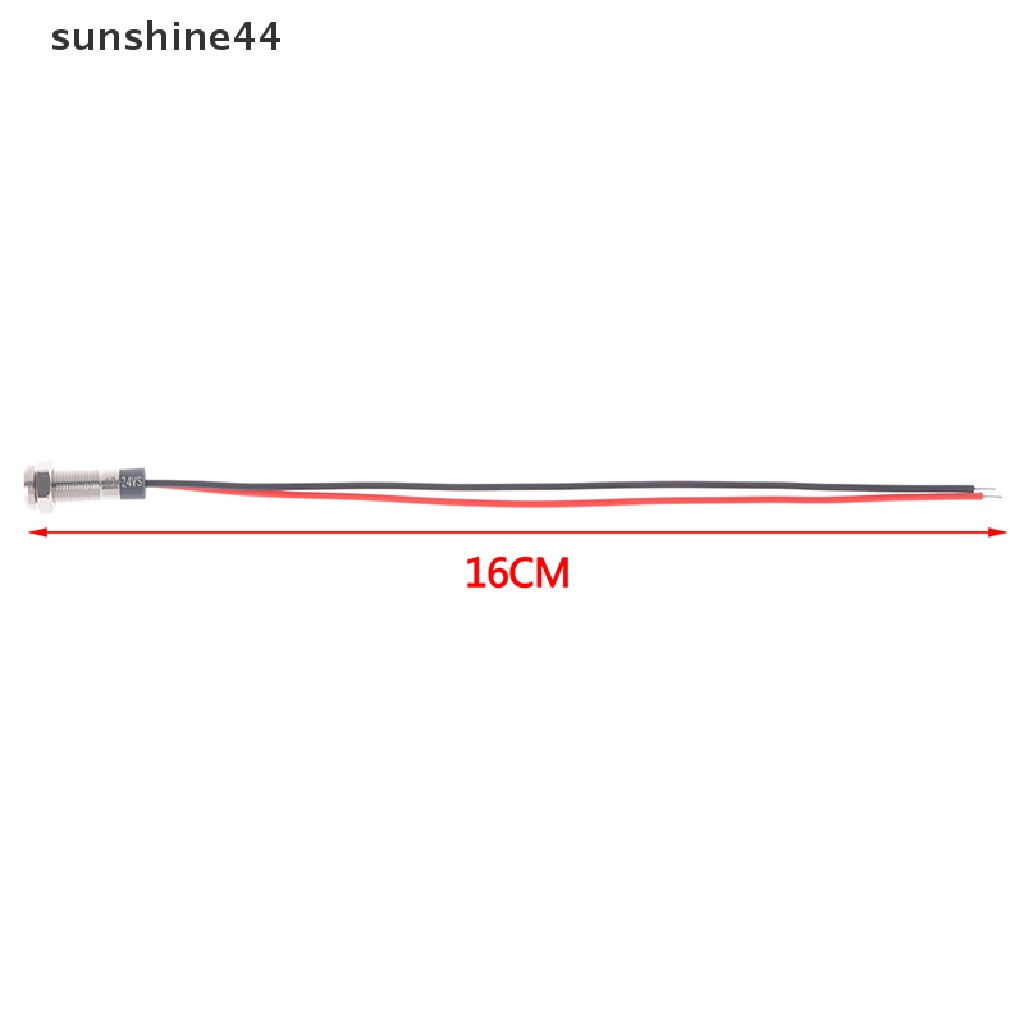 Sunshine P67 Lampu Indikator Peringatan led 6mm 3v 5v 6v 12v 24v 220v Bahan metal Anti Air