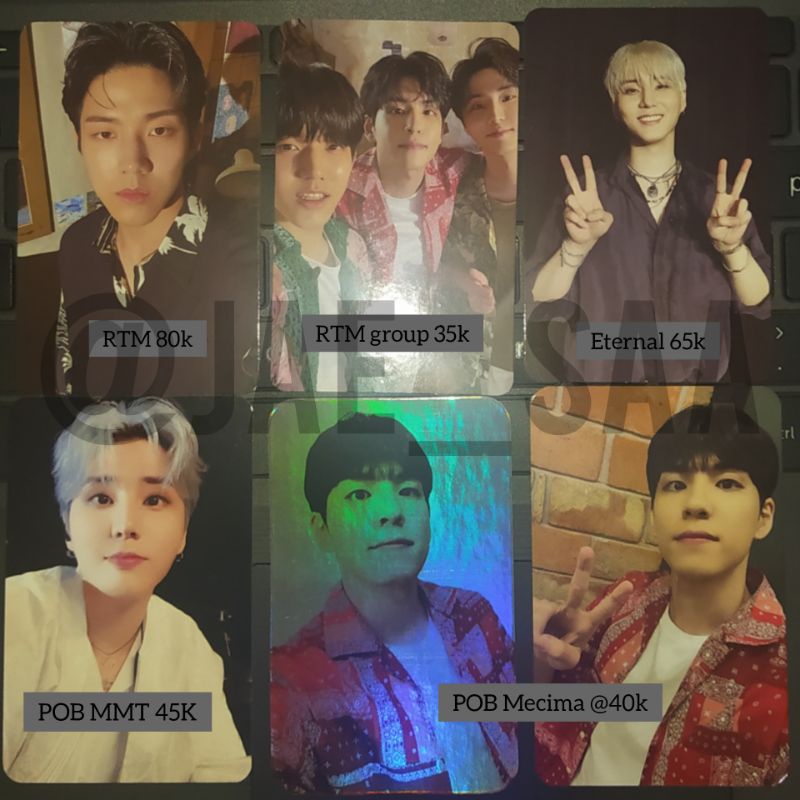 PHOTOCARD DAY6 // DOWOON // WONPIL // YOUNGK // EOD // ETERNAL // RIGHT THROUGH ME