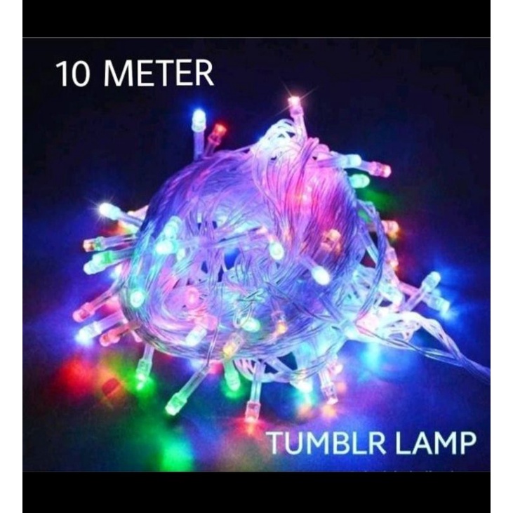 Jual Lampu Hias Tumbler Rainbow Meter Sambungan Kelap Kelip Dekorasi Natal Shopee