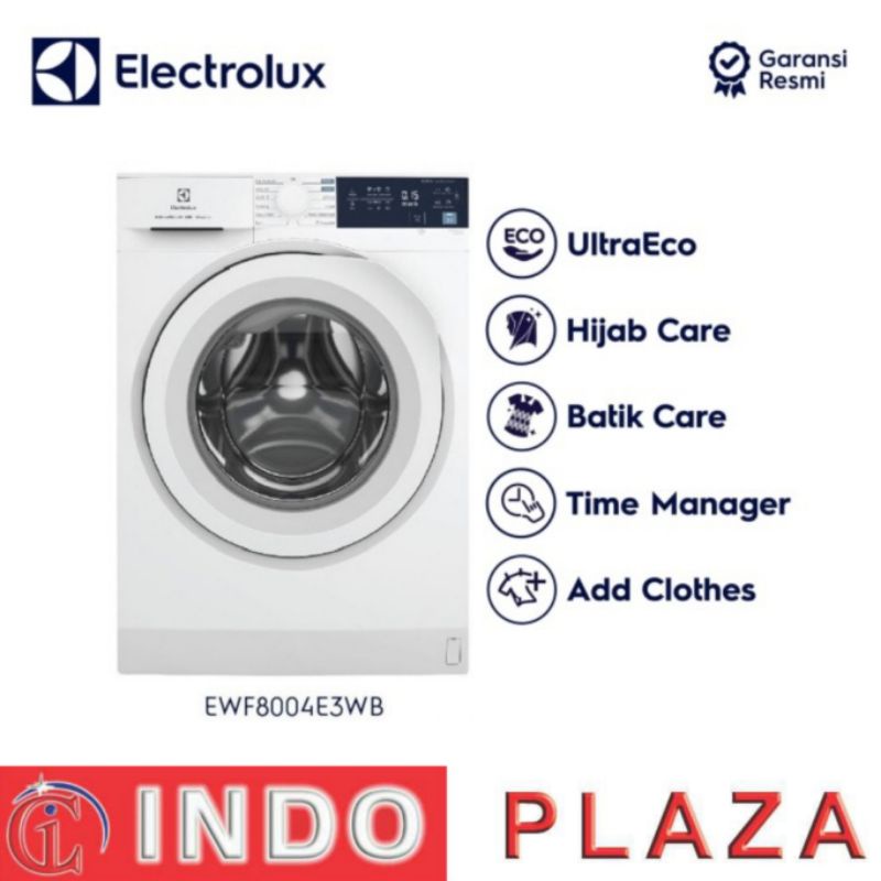 MESIN CUCI ELECTROLUX EWF8004E3WB FRONT LOADING 8 Kg ULTRAECO