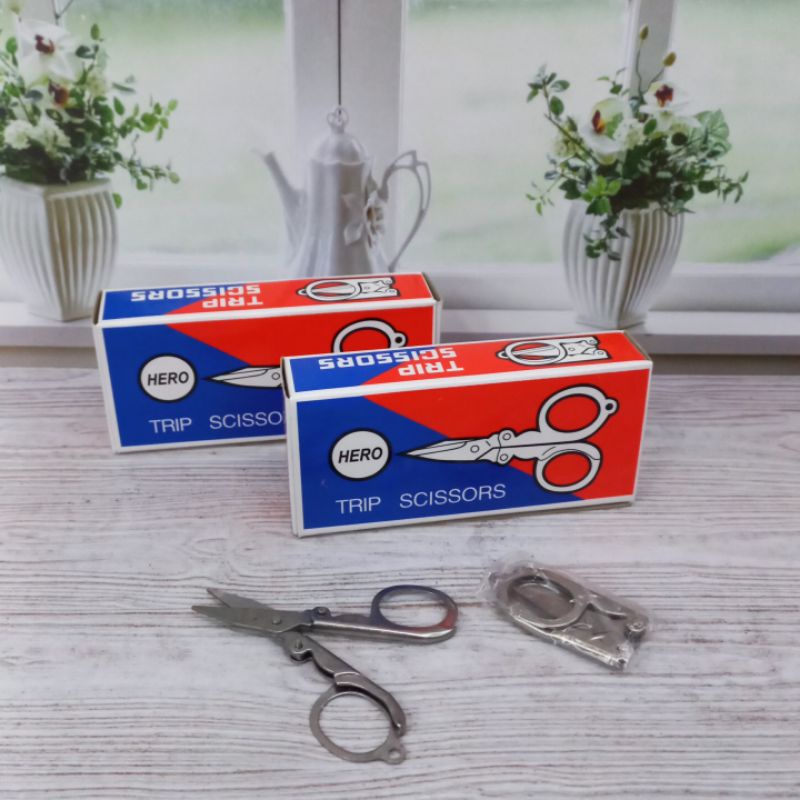 Gunting Lipat Besi Isi 12Pcs Gunting Hero TripAdvisor Scissors Grosir