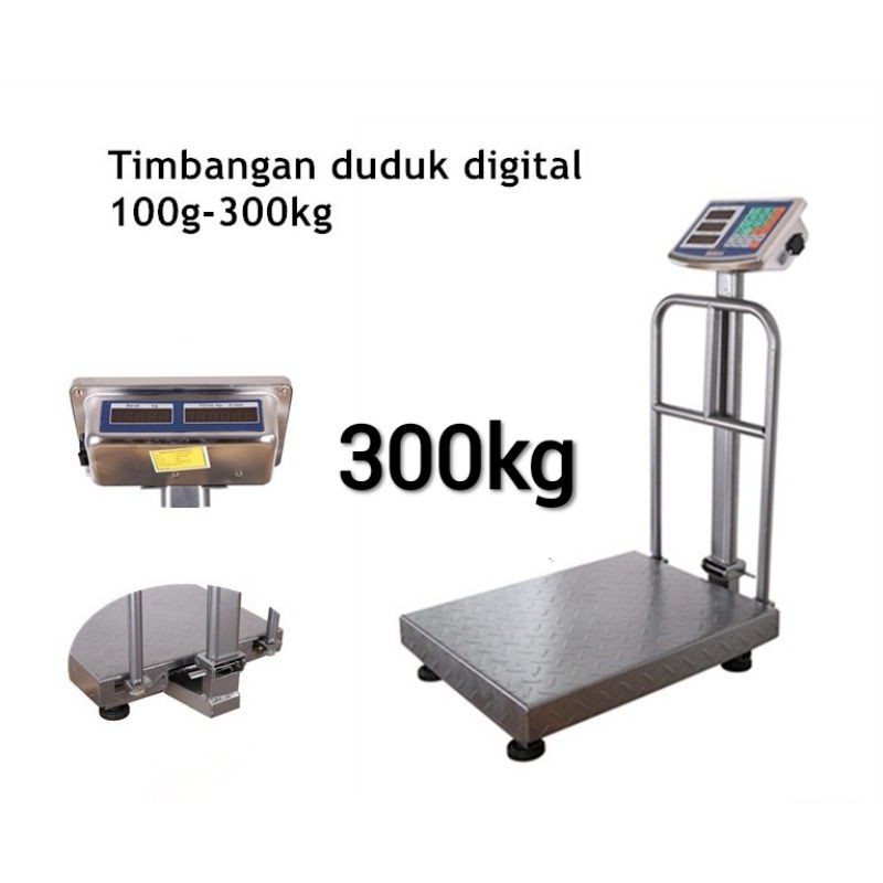 Timbangan duduk digital kapasitas 300kg/ Electrik platform scale 300kg