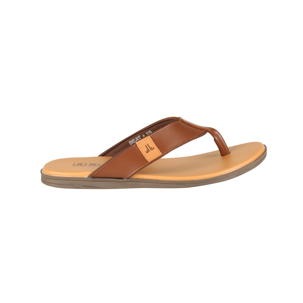  Jim  Joker  Official Sandal  Kulit  Pria Beat 1S Brown 