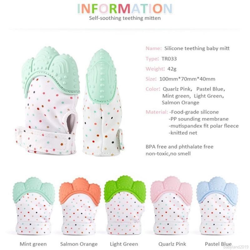 Sarung Tangan Gigit Bayi Teether Glove Gigitan - Baby Mitten Teether Perangsang Pertumbuhan Gigi