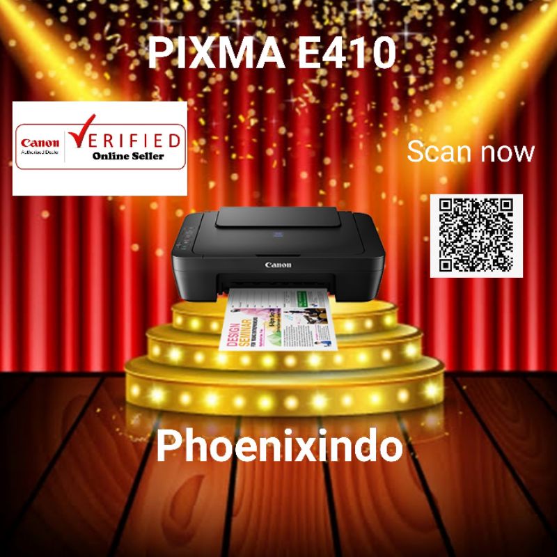 Printer Canon PIXMA E410 E 410 Print, Scan, Copy (pengganti MP287)