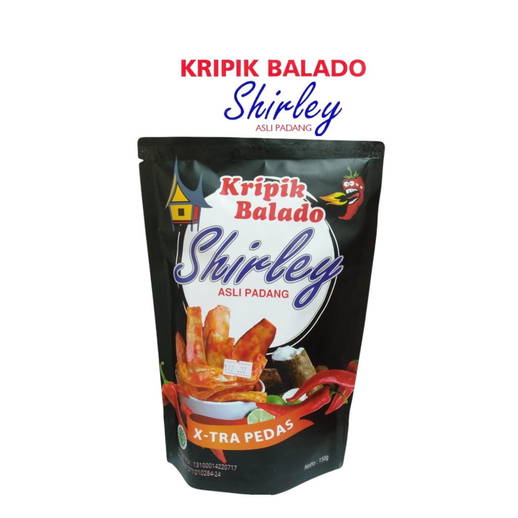 

shirley kripik balado extra pedas pouch 150gr