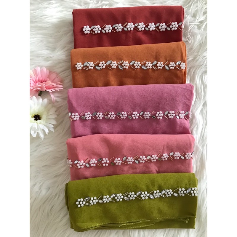 Pashmina HILYA payet permata Pasmina Tali Hijab diamond instant pesta m