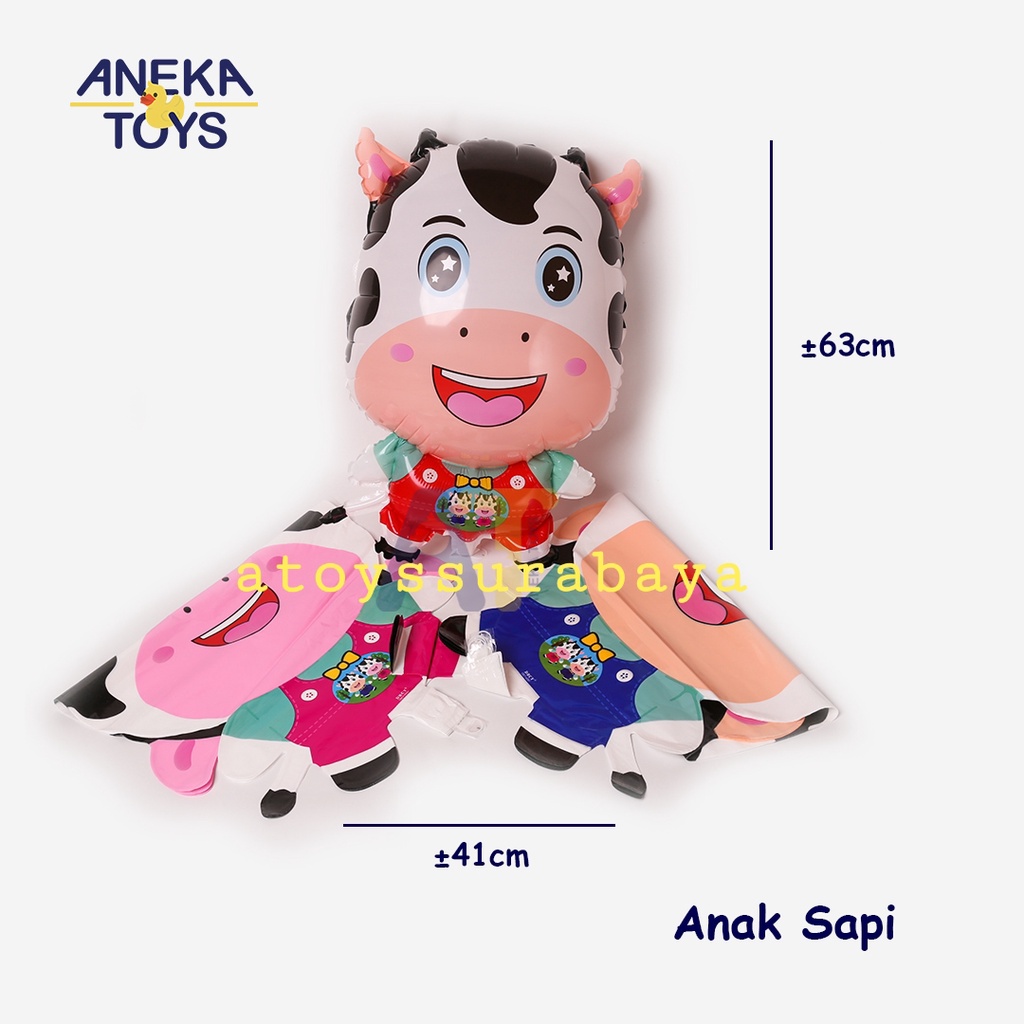 ANAK SAPI (BALON GAS/FOIL/TERBANG/KARAKTER)