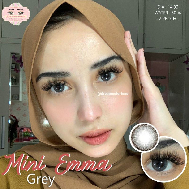 DREAMCOLORLENS Softlens - Mini Emma Gray / Grey / Abu Minus Beda Minus