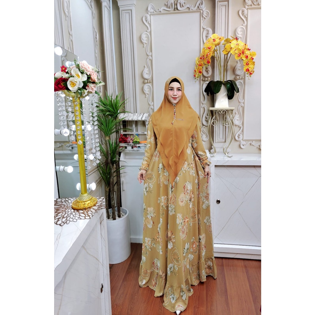 Delima Syari By as.ma.ya ORI Hijab Gamis Syar'i Original Kekinian Terlaris Termurah Bestseller Best 