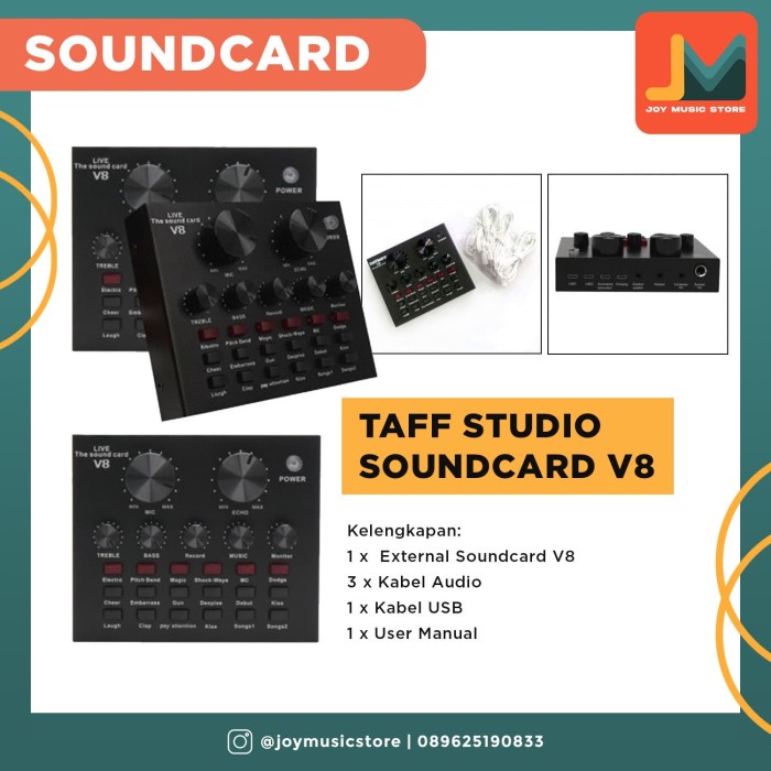 Soundcard V8 - TaffSTUDIO