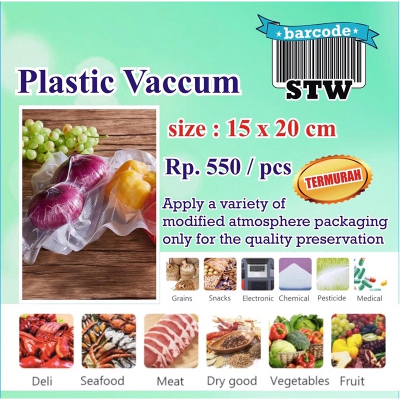 Plastik Vacuum / Vacum Bag Embossed /Plastik Vakum Makanan Embos