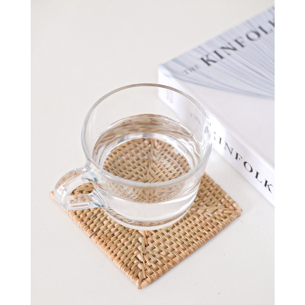 TATAKAN ROTAN, RATTAN COASTER, TATAKAN GELAS ROTAN, TATAKAN GELAS ANYAMAN ECENG GONDOK