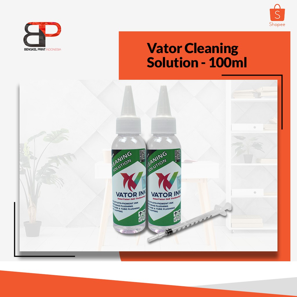 Cleaner Vator DTF 100ml + Suntikan