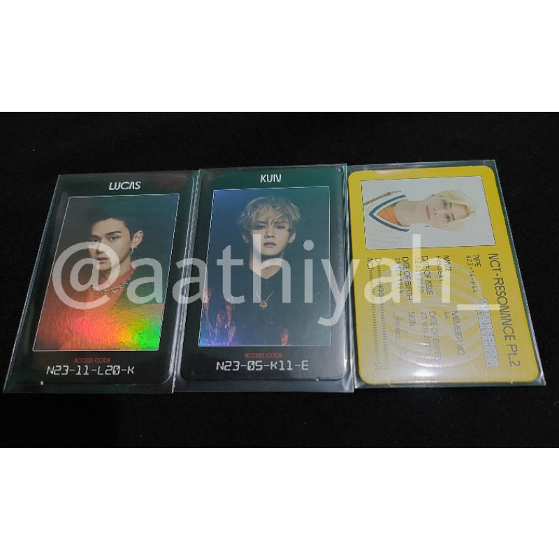 OFFICIAL PHOTOCARD NCT WAYV AC ID Resonance Kun Lucas Hendery