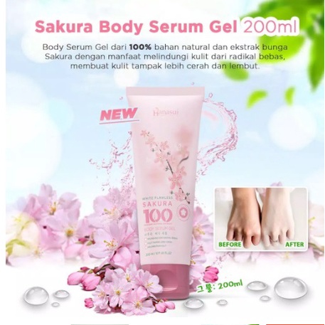 ✨SHASYA✨  HANASUI (✔️BPOM) Body Serum Gel 200mL | Hanasui Body Milky Lotion Goats