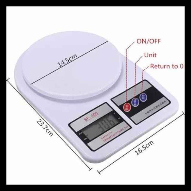 Timbangan Digital 7 KG SF-400 / Electronic Kitchen Scale SF-400 CL