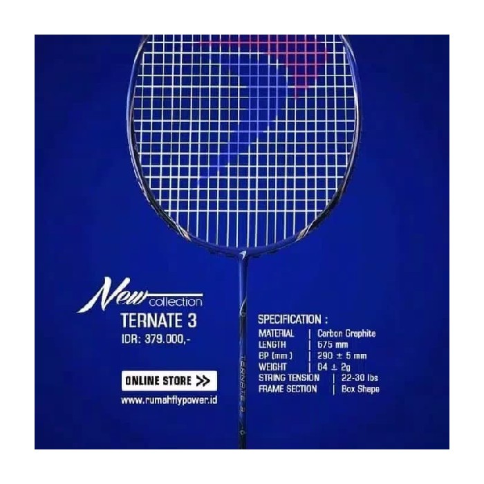 3 BULUTANGKIS RAKET Dijual ORIGINAL FLYPOWER Berkualitas TERNATE