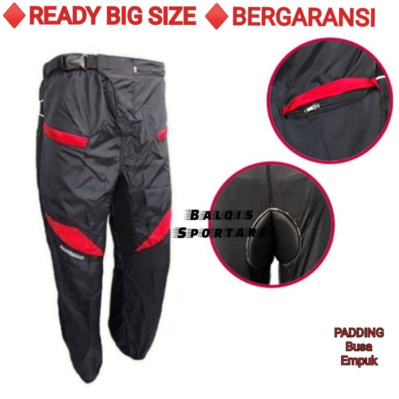 CELANA SEPEDA PANJANG GUNUNG MTB PADDING BUSA 2 LAYER TIDAK KETAT PRIA TERLARIS MURAH BIG SIZE