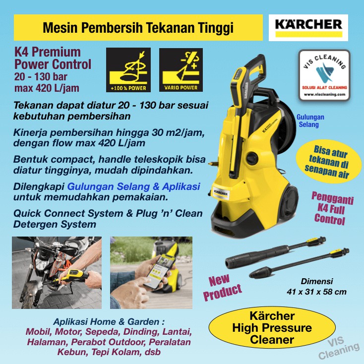 High Pressure Cleaner KARCHER K 4 Premium Power Control (130 Bar)