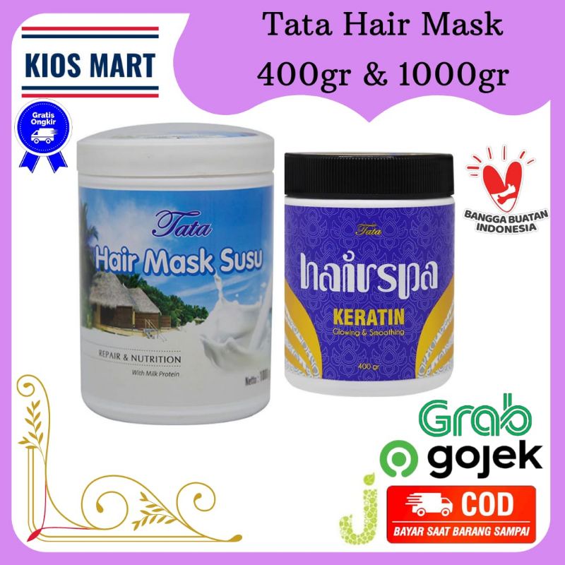 Tata Hair Mask &amp; Hair Spa Keratin Masker Rambut 400gr &amp; 1000gr