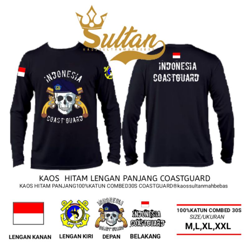 KAOS COATS GUARD PENDEK/BAJU COAST GUARD PANJANG