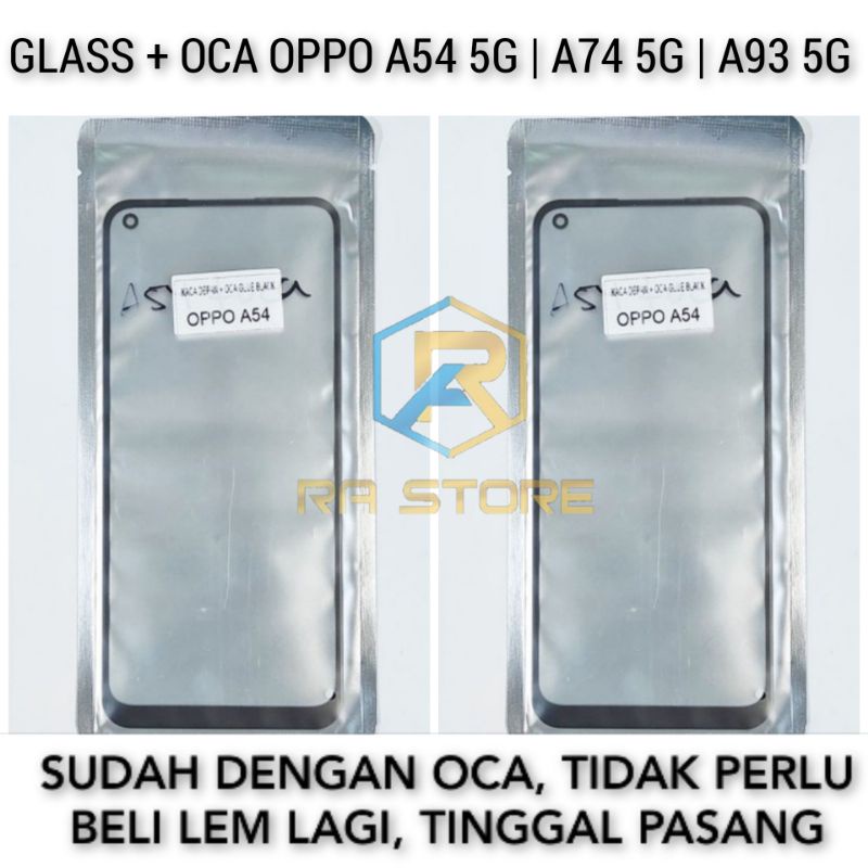 Kaca Lcd + Lem Oca Oppo A54 5G | OPPO A74 5G | A93 5G Kaca Depan Kaca Touchscreen Glass Lcd Ts TC Or