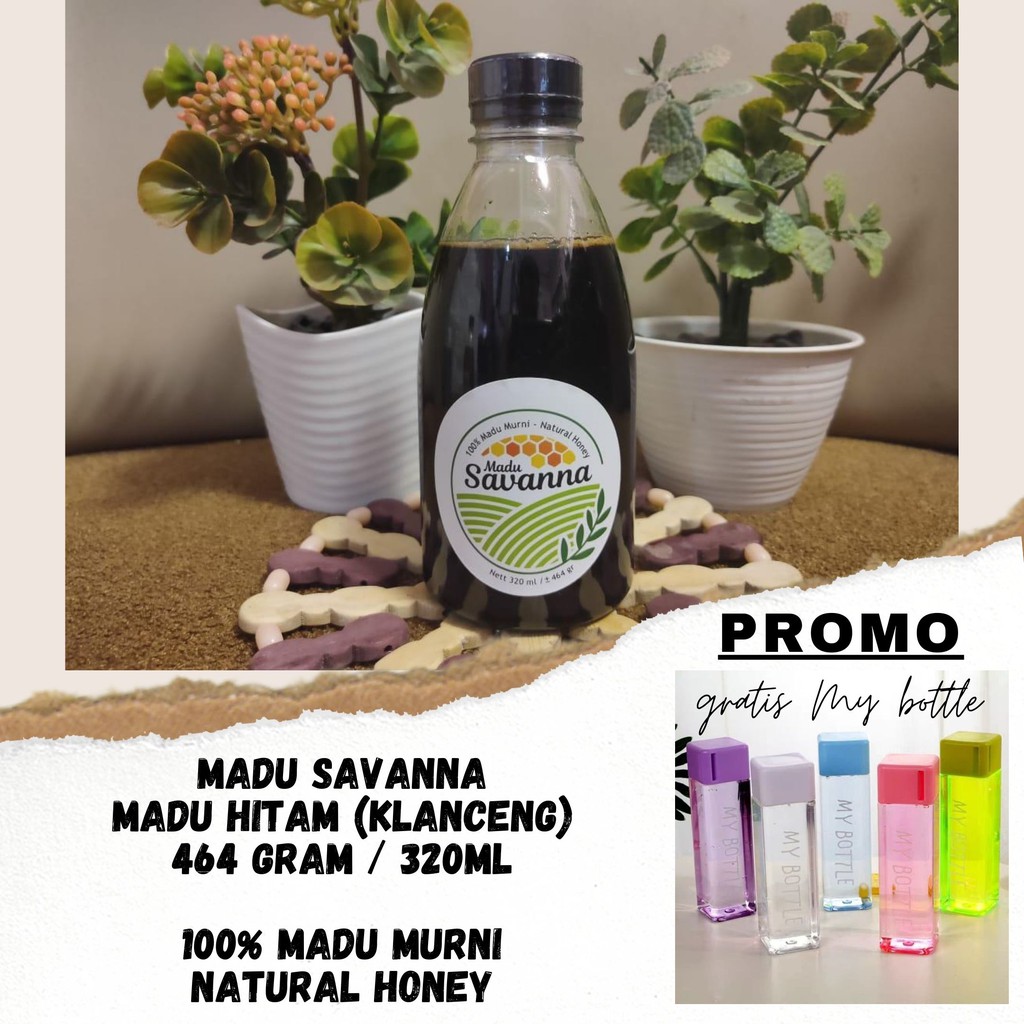 

MADU HITAM / KLANCENG MURNI ALAMI 100%464 GRAM / 320ML PROMO GRATIS MY BOTTLE
