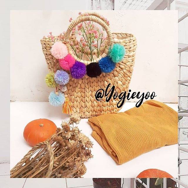 Tas Anyam eceng gondok ember