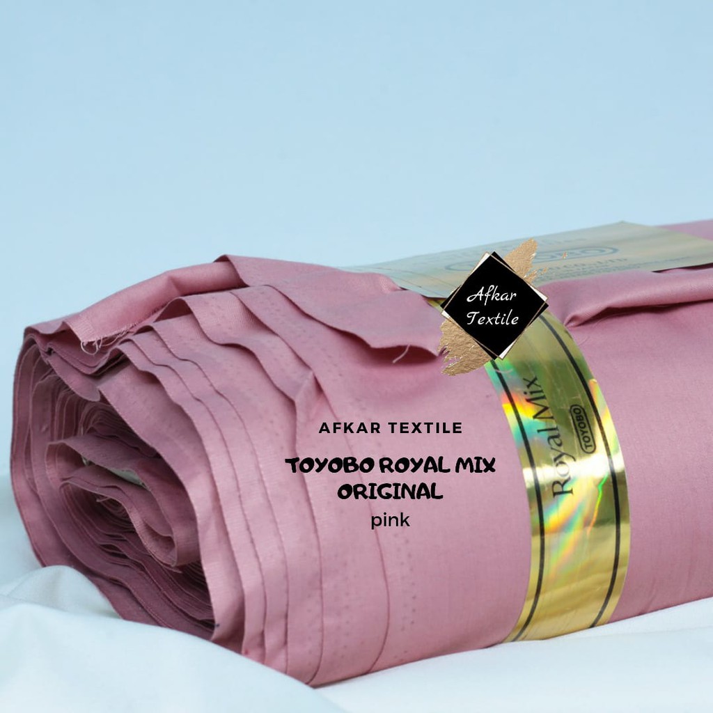 [TERMURAH] KAIN KATUN TOYOBO ROYAL MIX / Royalmix Premium Import / 100% Original Toyobo / Tidak KW-22 Pink