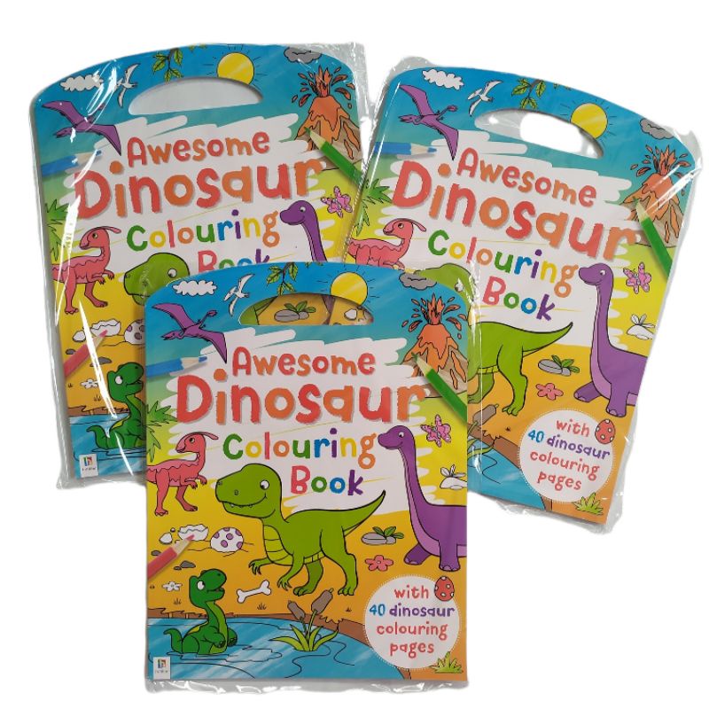 HINKLER - AWESOME DINOSAUR COLOURING BOOK