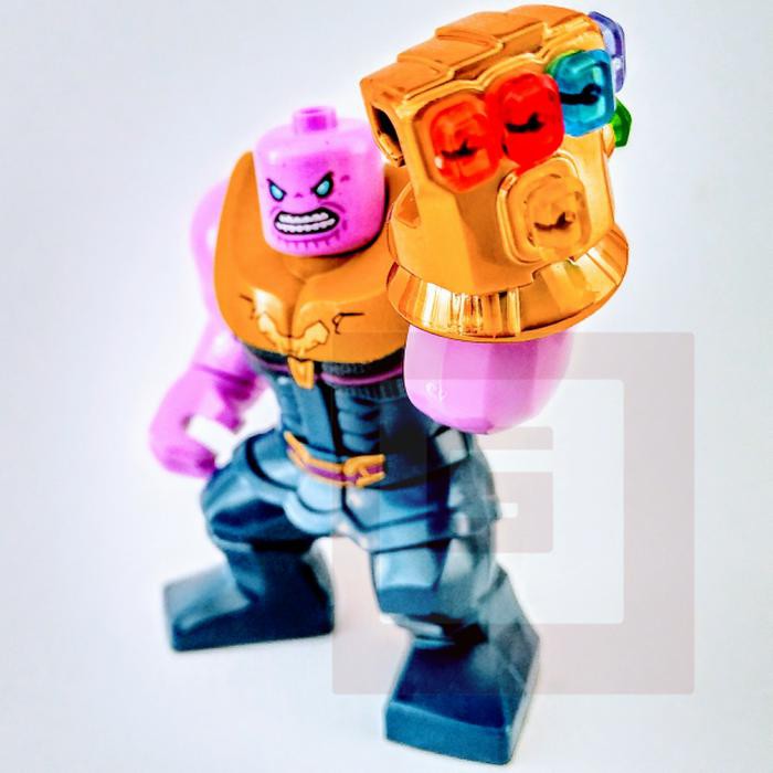 Marvel Avengers Thanos + 6 Infinity Stone Gauntlet War Lego Bootleg