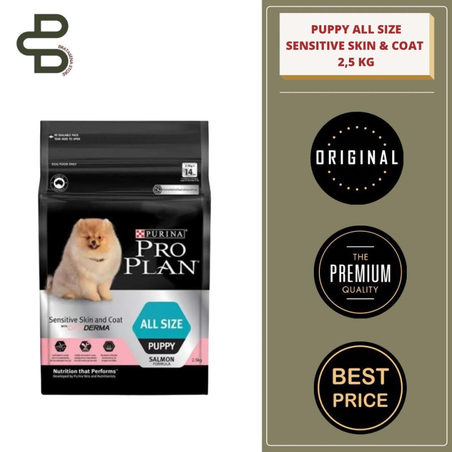 PROPLAN PUPPY ALL SIZE SENSITIVE SKIN &amp; COAT 2,5KG FRESHPACK