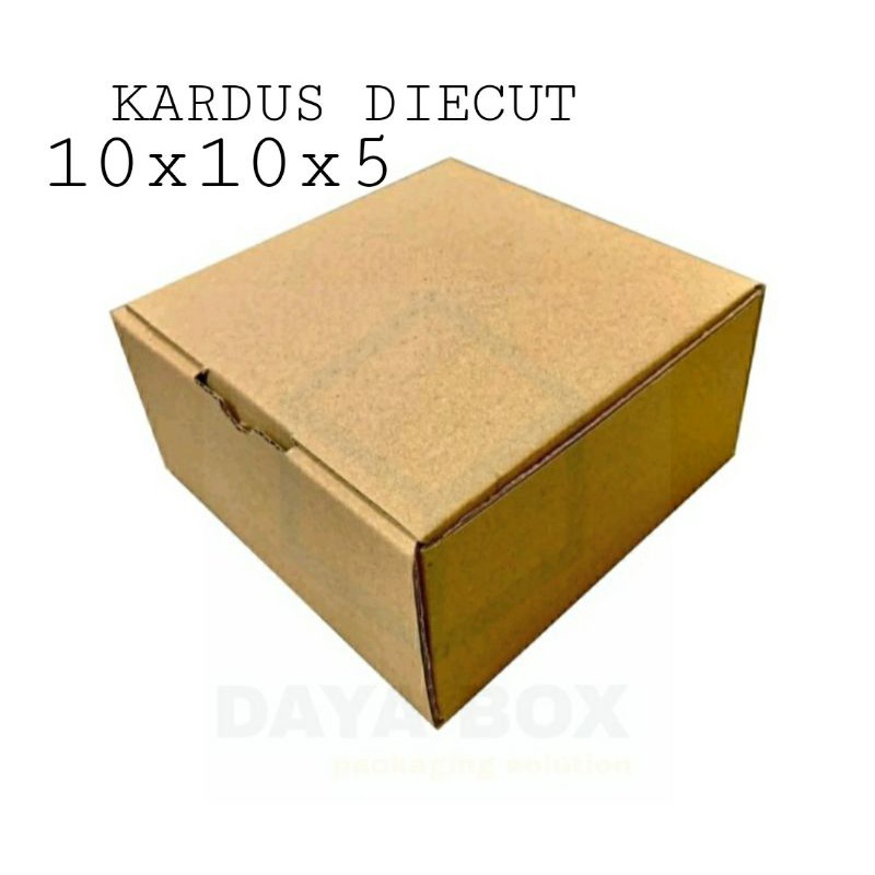 

TERMURAH BOX DIE_CUT UK10X10X5 KARDUS PACKAGING POLOS