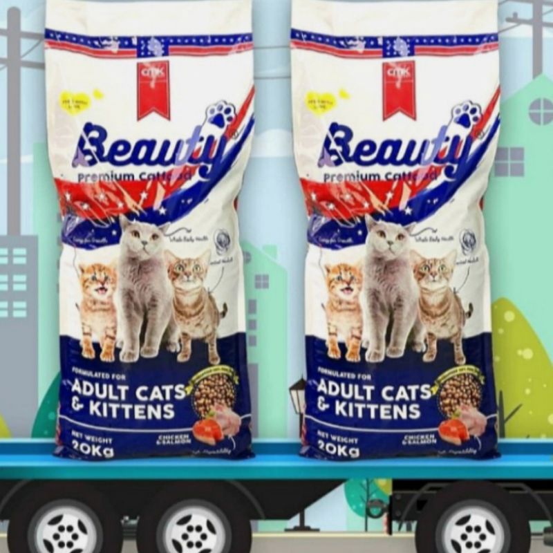 Makanan Kucing Beauty Cat Food 20kg Khusus Ekspedisi