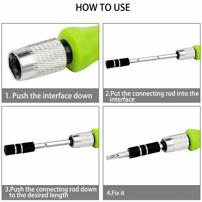 Obeng Set 32in1 Magnetik Mini Toll Kit Multi Screwdriver Set 32in1 Magnet Tool Service HP Komputer Toys