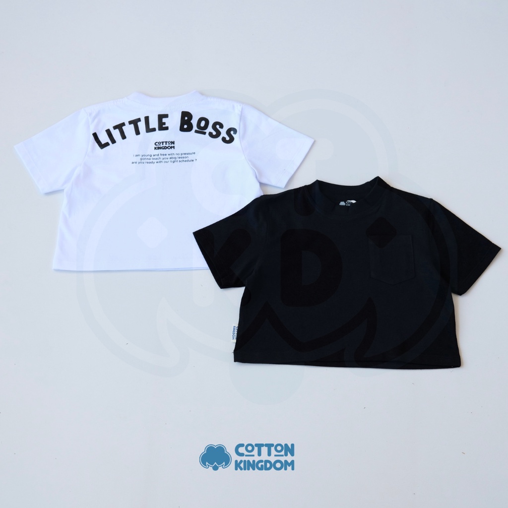 Cotton Kingdom Toddler Pocket Oversize Tee - Little Boss Series/Kaos Anak Oversize/ Todler Over Tee