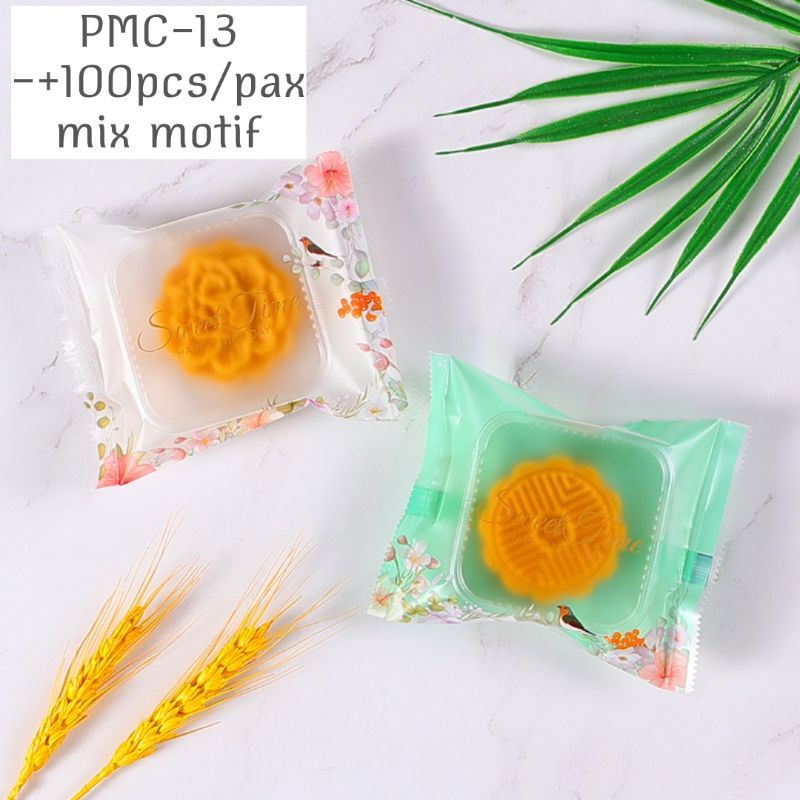 PLASTIK MOONCAKE 50/80/100gr BUNGKUS  KUE NASTAR COOKIES MOTIF TERBARU 2021