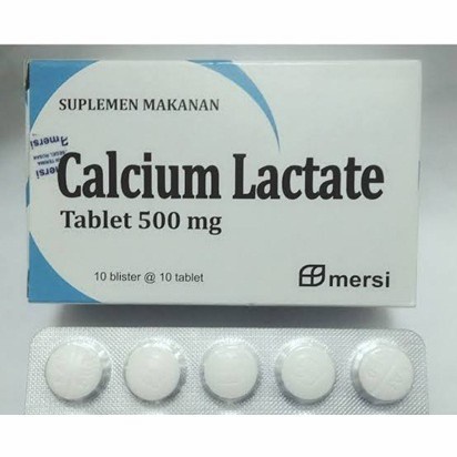 Calcium Lactate 500 mg 10 Tablet