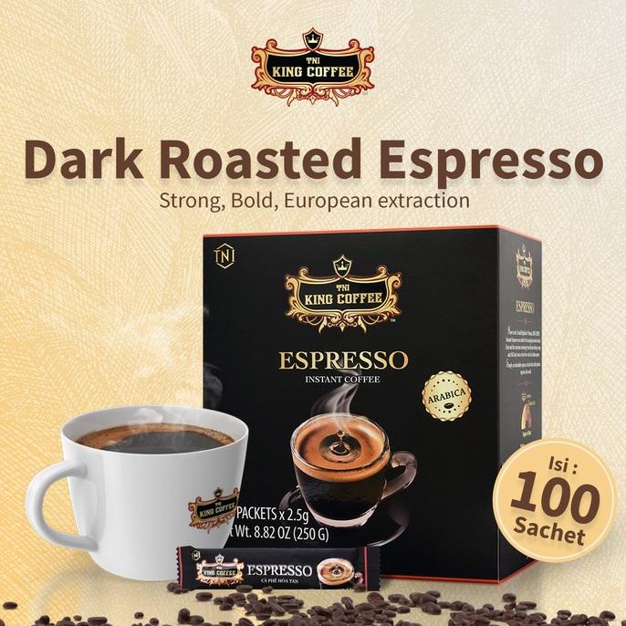 

Promo Kopi Vietnam King Coffee Espresso Instant - 100 Sachet