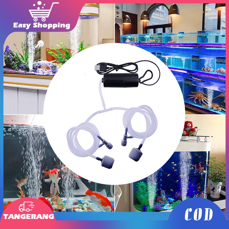 Aerator USB/Pompa Udara Aquarium/Aerator Aquarium Mini/Pompa Gelembung Aquarium