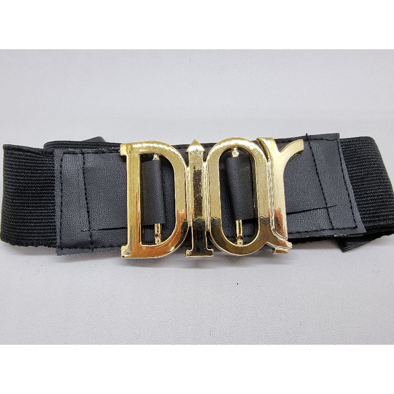 BELT KEPALA EMAS / SILVER CC. HS. V. CG. KARET HITAM ELASTIS IKAT PINGGANG WANITA