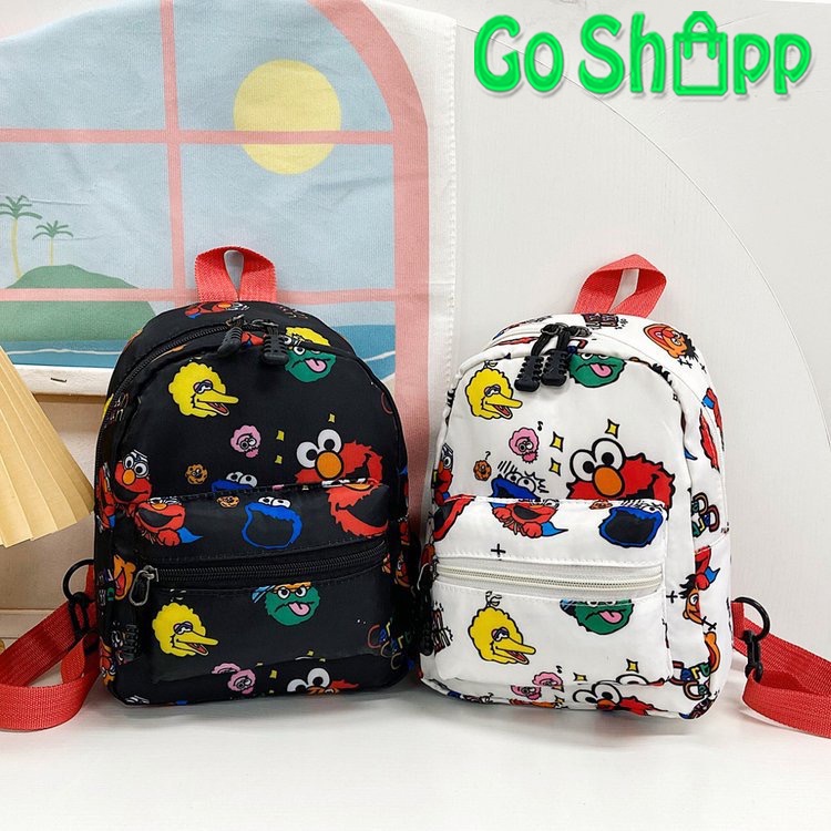 Tas Sekolah Anak Import - Tas Ransel Anak Motif Elmo Lucu Import - Tas Backpack Anak Karakter Elmo Lucu Terbaru - Tas Anak Laki Laki Perempuan [BK20]