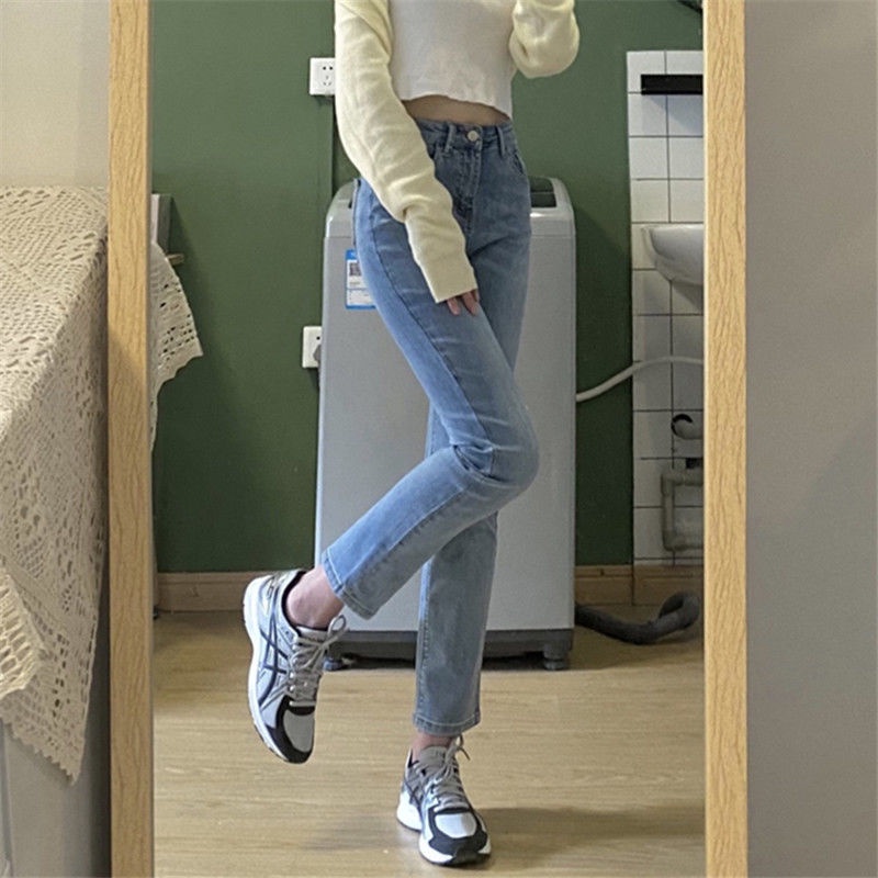 ✅COD HW SKINNY JEANS SNOW BIRU/ HIGH WAIST S -XL CELANA JEANS PREMIUM