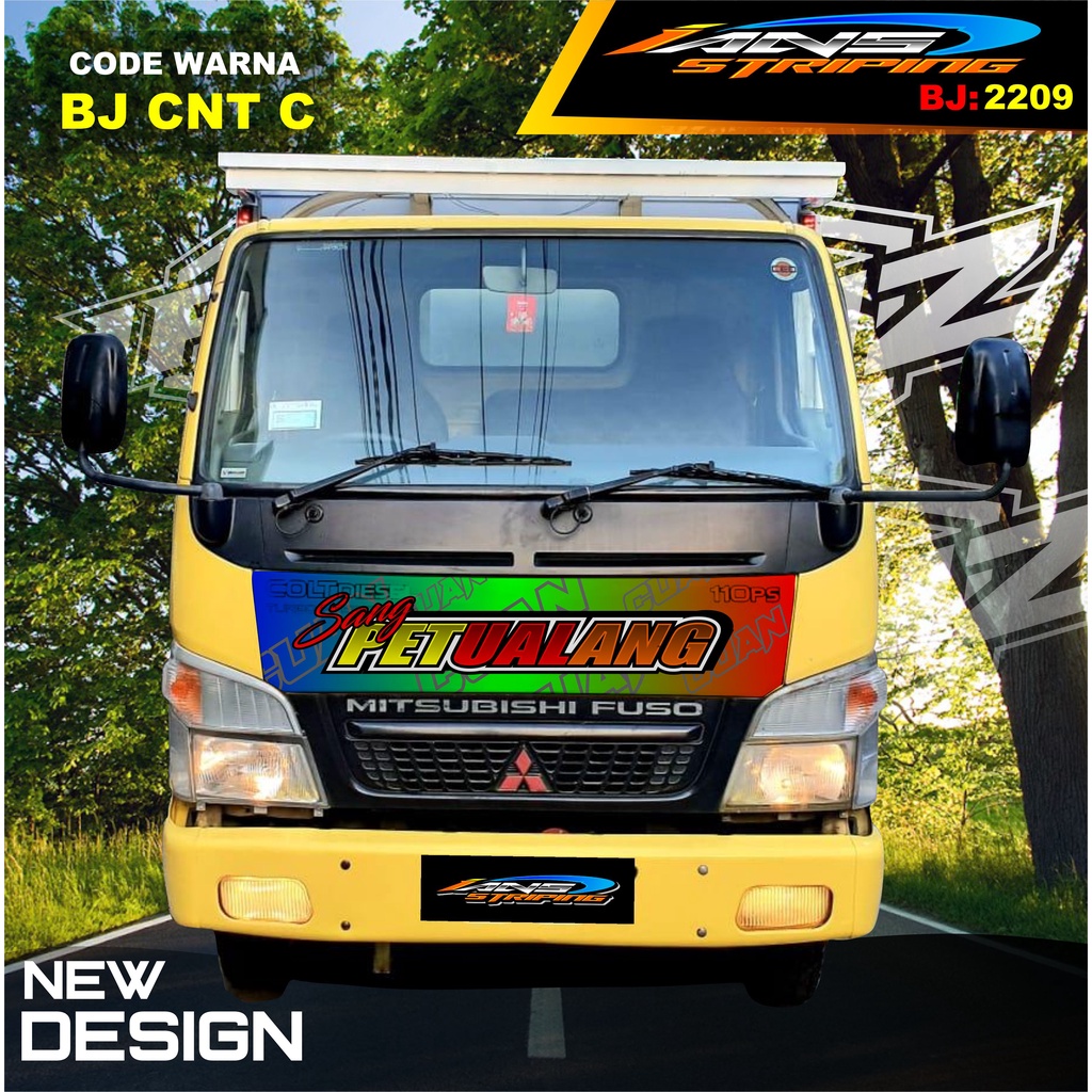 VARIASI STIKER KAP DEPAN TRUK  RAGASA / STIKER KABIN TRUK RAGASA,UMPLUNG / STIKER KAP CUP DEPAN TRUK DINA,FUSO