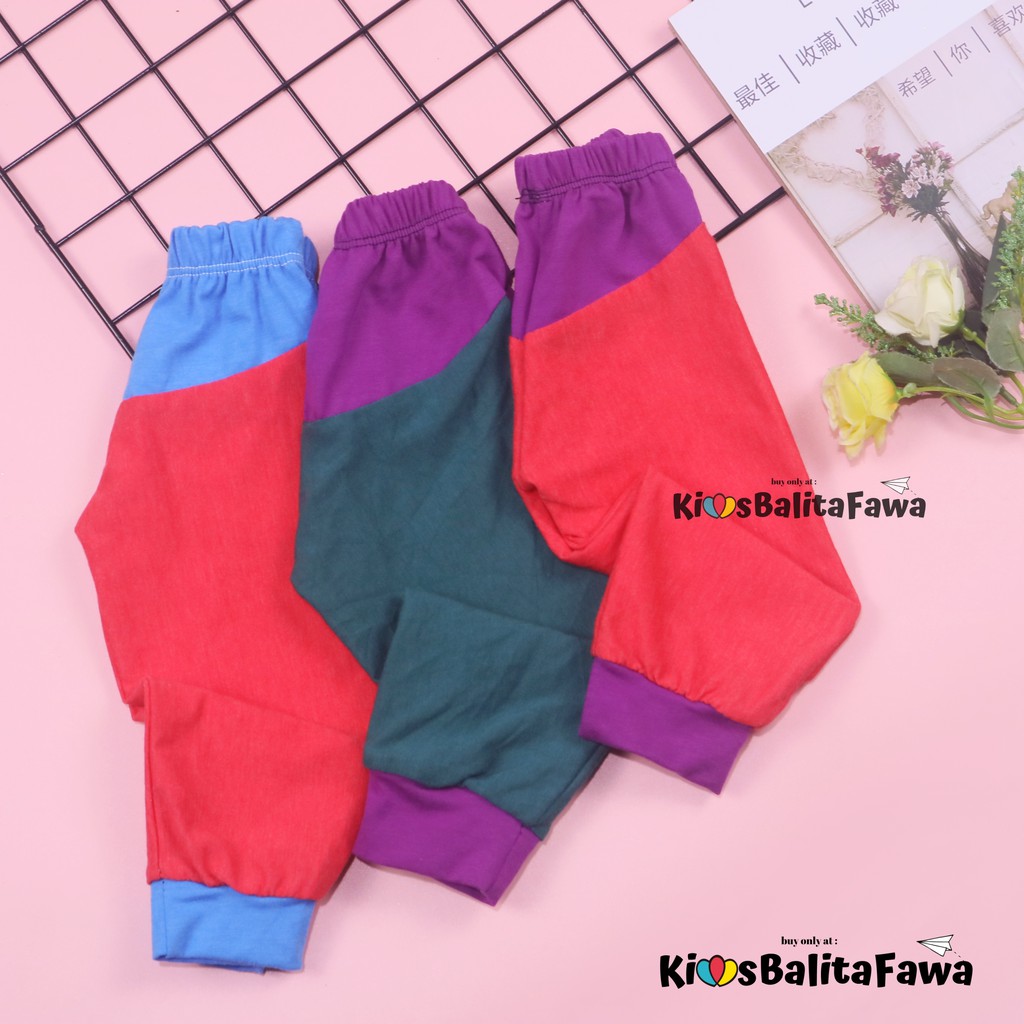 Semi Jogger Mulan Bayi - 2 tahun / Celana Panjang Polos  Branded Murah Anak Perempuan Main Import