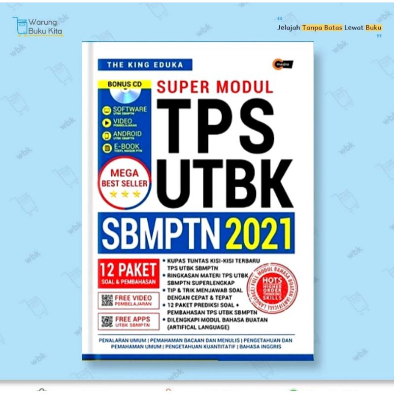 Ready Super Modul Tps Utbk Sbmptn 2021 The King Eduka 100 Original Shopee Indonesia