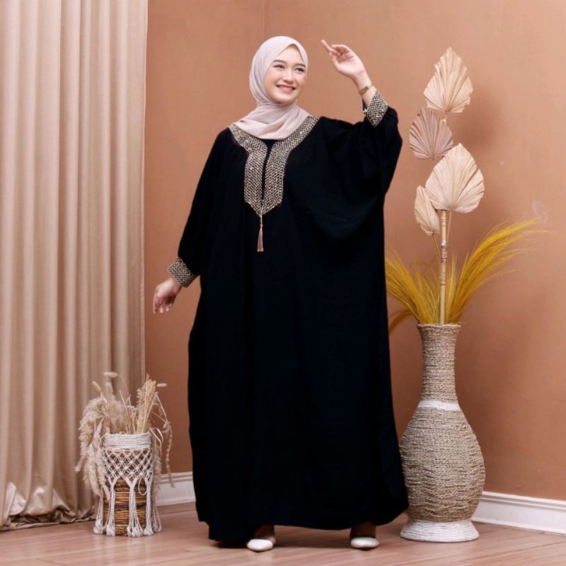 KAFTAN MEWAH KAMILA SUPER JUMBO BUSUI